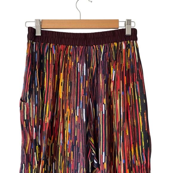 Blank London Wide Leg Stripe Pants Multicolor Red size small - Picture 5 of 7